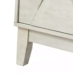 Kirklands Home Cabinets & Sideboards|Wood Geometric 4-Door Cabinet White