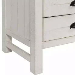 Kirklands Home Nightstands|Wood Open Shelf Nightstand White