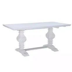Kirklands Home Dining Tables|Wood Pedestal Dining Table White