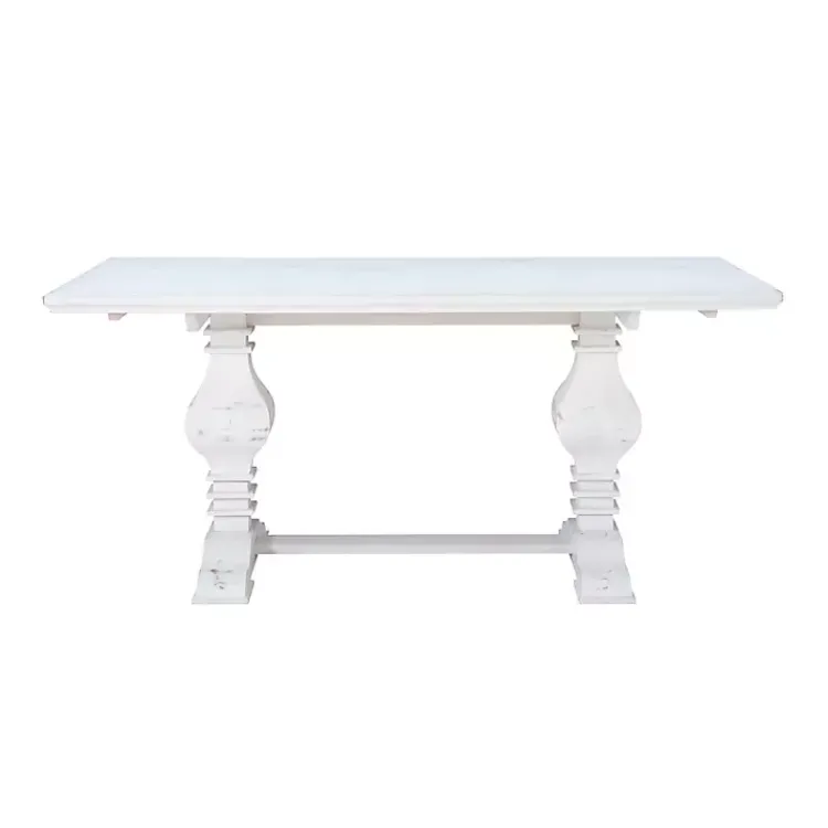 Kirklands Home Dining Tables|Wood Pedestal Dining Table White