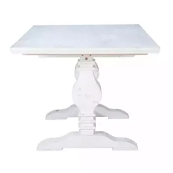 Kirklands Home Dining Tables|Wood Pedestal Dining Table White