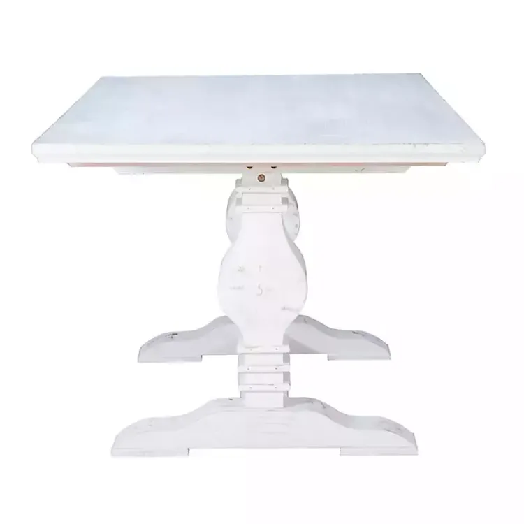 Kirklands Home Dining Tables|Wood Pedestal Dining Table White