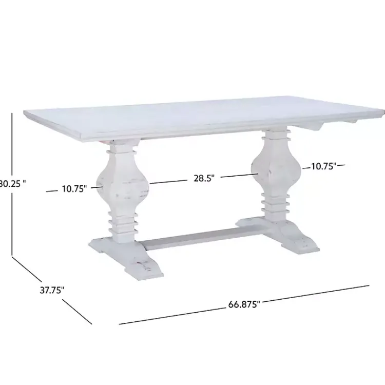 Kirklands Home Dining Tables|Wood Pedestal Dining Table White