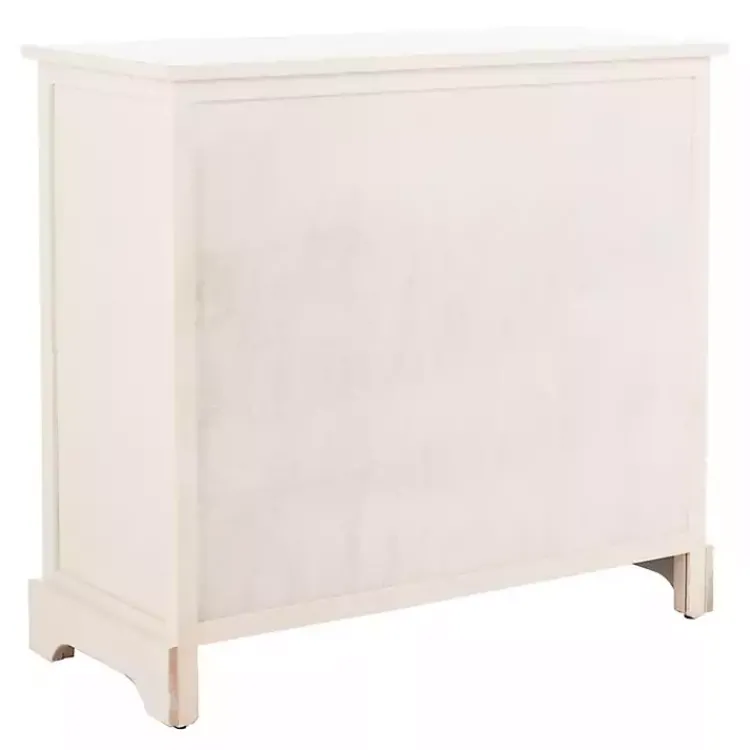 Kirklands Home Cabinets & Sideboards|Wood Woven Baskets Cabinet White