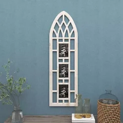 Clearance Whitewash Window Arch 3-Opening Collage Frame Collage Frames