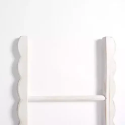 Online wash Wood Scalloped Decorative Ladder Decorative Accents