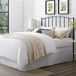 Kirklands Home Beds & Headboards|Whitley Metal Slat Full/Queen Headboard Black