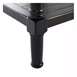 Kirklands Home Console Tables|Wilbert 3-Drawer Console Table Black