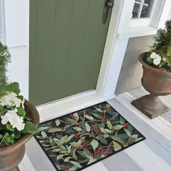 Hot Winter Blooms Accent Rug, 24x34 Outdoor Christmas Decorations