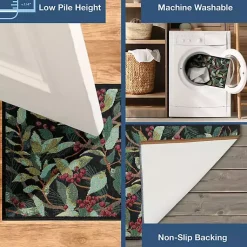 Hot Winter Blooms Accent Rug, 24x34 Outdoor Christmas Decorations