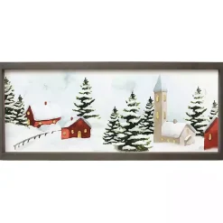 Sale Winter Houses Framed Art Print Christmas Art & Wall Decor