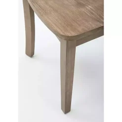 Kirklands Home Dining Chairs|Wire Brushed Natural Dining Chairs, Set of 2 Brown