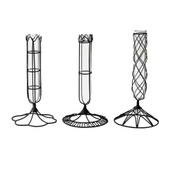 Sale Wire Wrapped Bud Vases, Set of 3 Vases