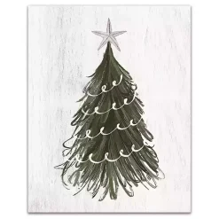 Sale Wispy Christmas Tree Canvas Art Print Christmas Art & Wall Decor