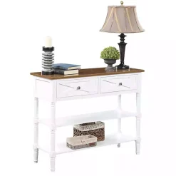 Kirklands Home Console Tables|Wood & Traditional Console Table White