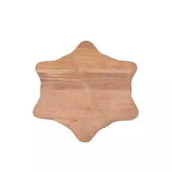 Kirklands Home Serving & Entertaining|Wood Snowflake Serving Board with Spreader Brown