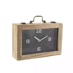 Clearance Wooden Novelty Briefcase Clock Decorative Accents