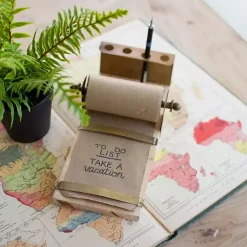 Hot Wooden Tabletop Note Roll Decorative Accents