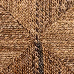 Kirklands Home Dining Chairs|Woven Banana Fiber and Mahogany Dining Chair Tan