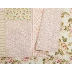 Kirklands Home Quilts|Yellow and Pink Patchwork Blooms Full/Queen Quilt