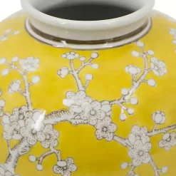 New Plum Blossoms Round Porcelain Vase, 9.1 in. Vases