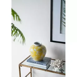 New Plum Blossoms Round Porcelain Vase, 9.1 in. Vases